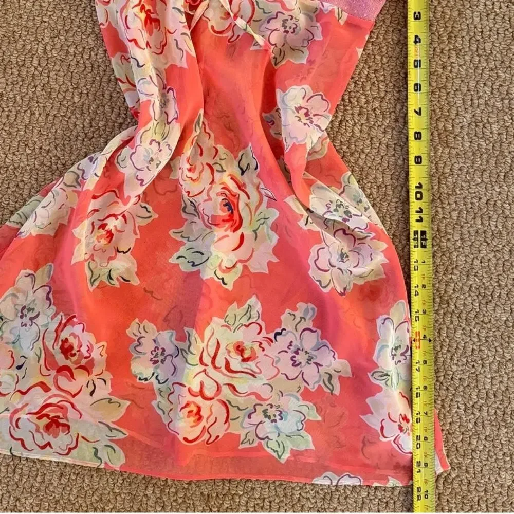 π Y2K Floral Mesh Slip Dress - Picture 5 of 7